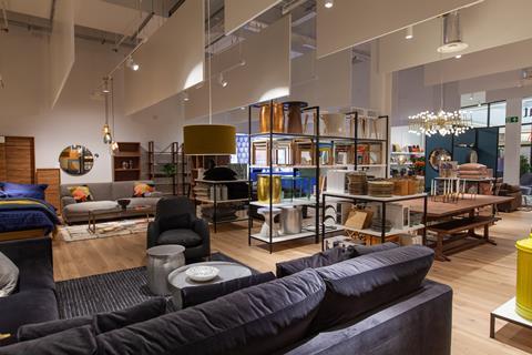 The store forms part of the shopping centre's new 'home hub', featuring a number of furnture and homewares brands.